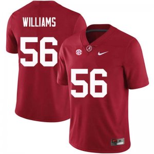 NCAA Men's Alabama Crimson Tide #56 Tim Williams Stitched College Nike Authentic Crimson Football Jersey RK17R28ZX